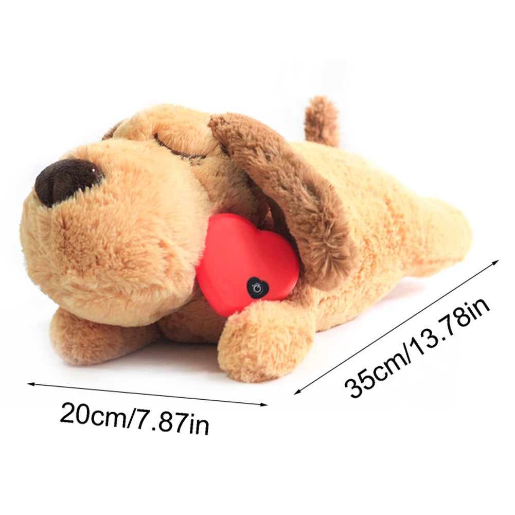 Plush Heartbeat Puppy Snuggle Toy – Anxiety Relief & Durable Chew Toy for Dogs