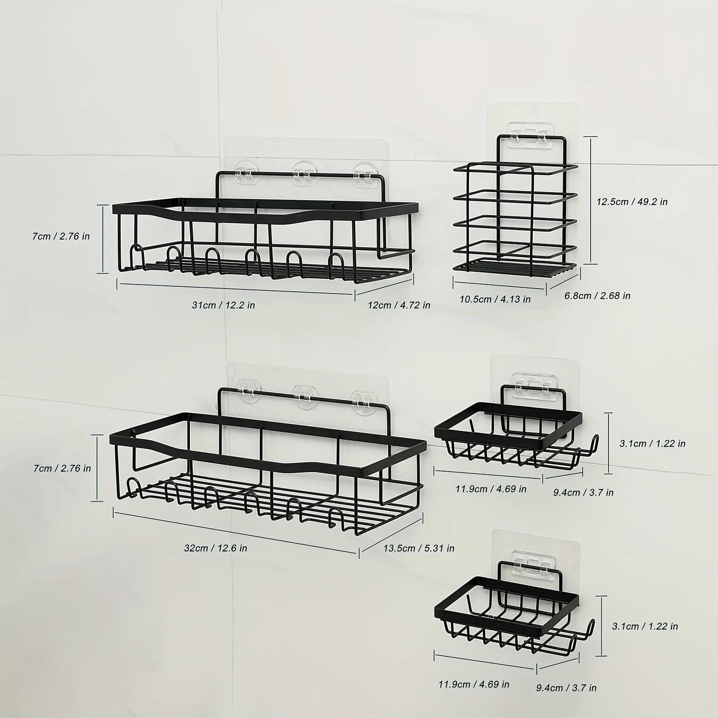 Shower Caddy Adhesive Organizer