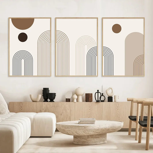 Scandinavian Abstract Aesthetic Wall Art Canvas