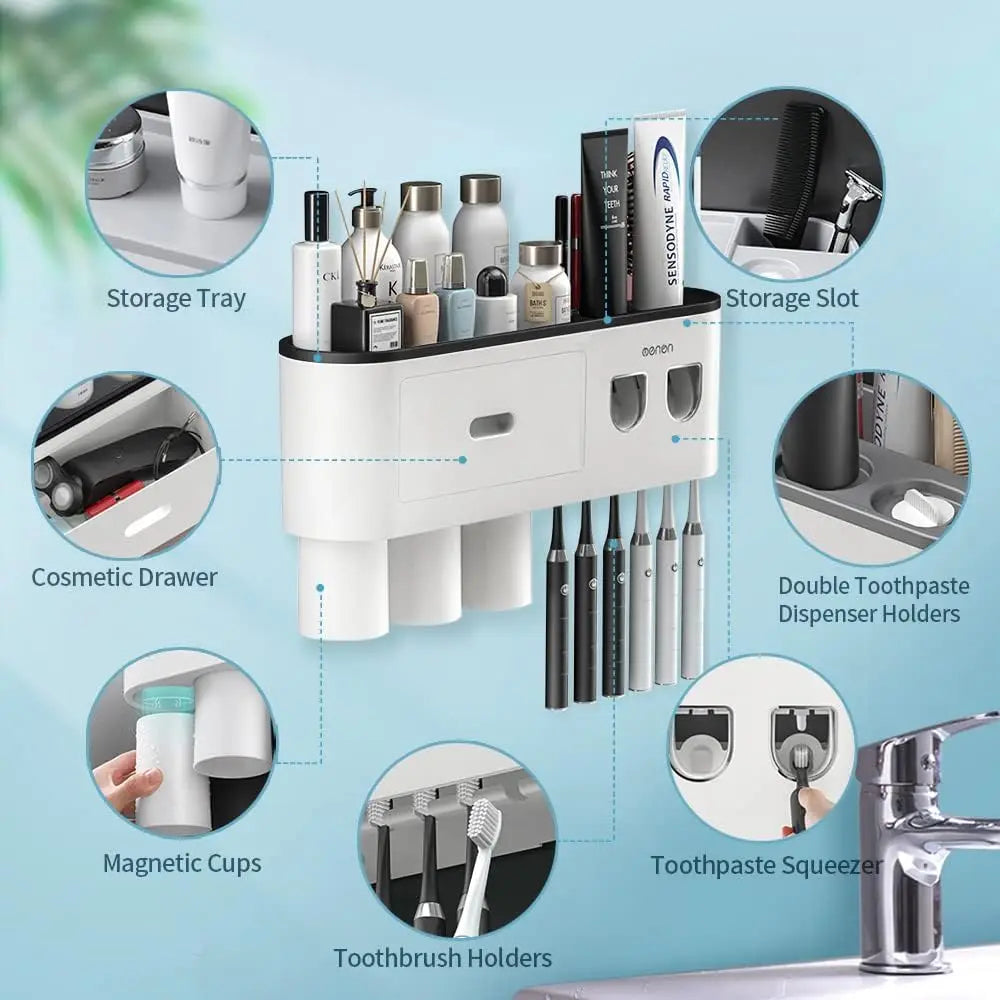 MENGNI Magnetic InvertedToothbrush Holder