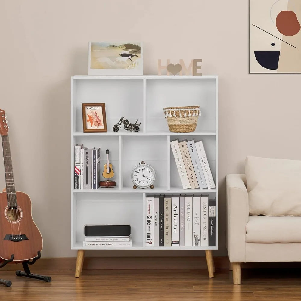 White Minimalist Bookshelf