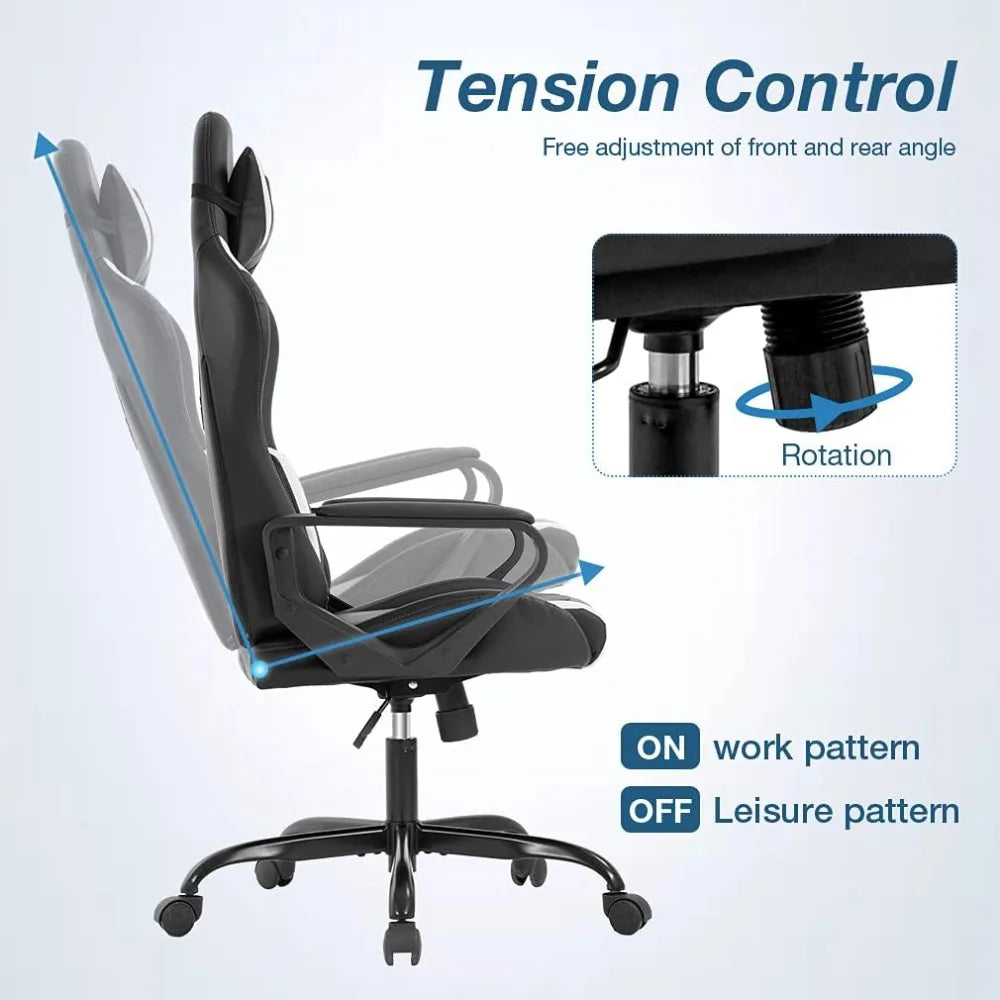 Ergonomic Gaming Leather Swivel Chair