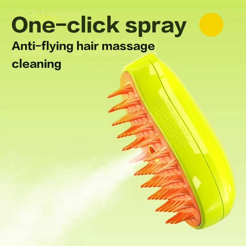 Electric Pet Steam Brush Spray