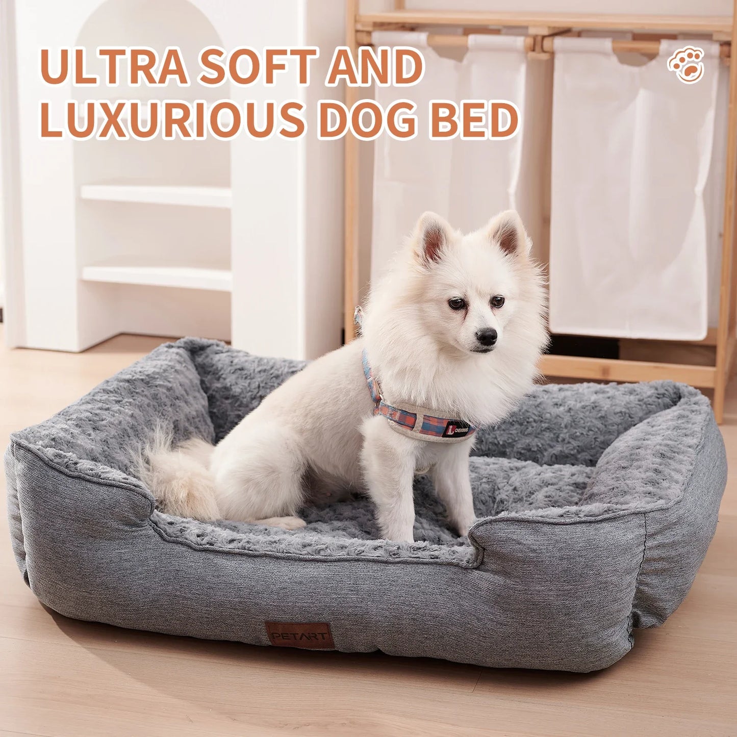 Orthopedic Dog Bed for Small, Medium, and Large Dogs – Thick, Calming, and Perfect for Deep Sleep.