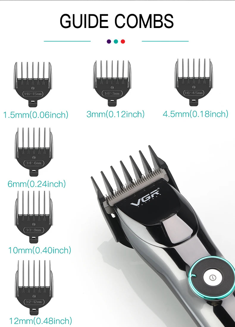 VGR Cordless Professional Hair Clipper – For Salon, Home & Beard Trimming