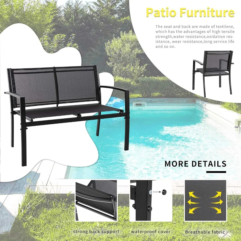 All Weather Fabric Outdoor Conversation Set