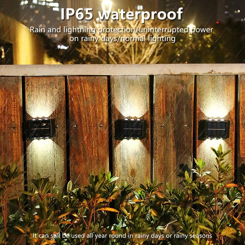 Waterproof  Luminous Wall Solar Lamps