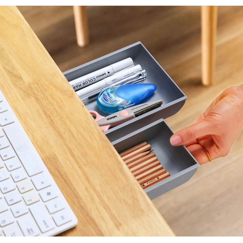 Under Desk Drawer Storage Box