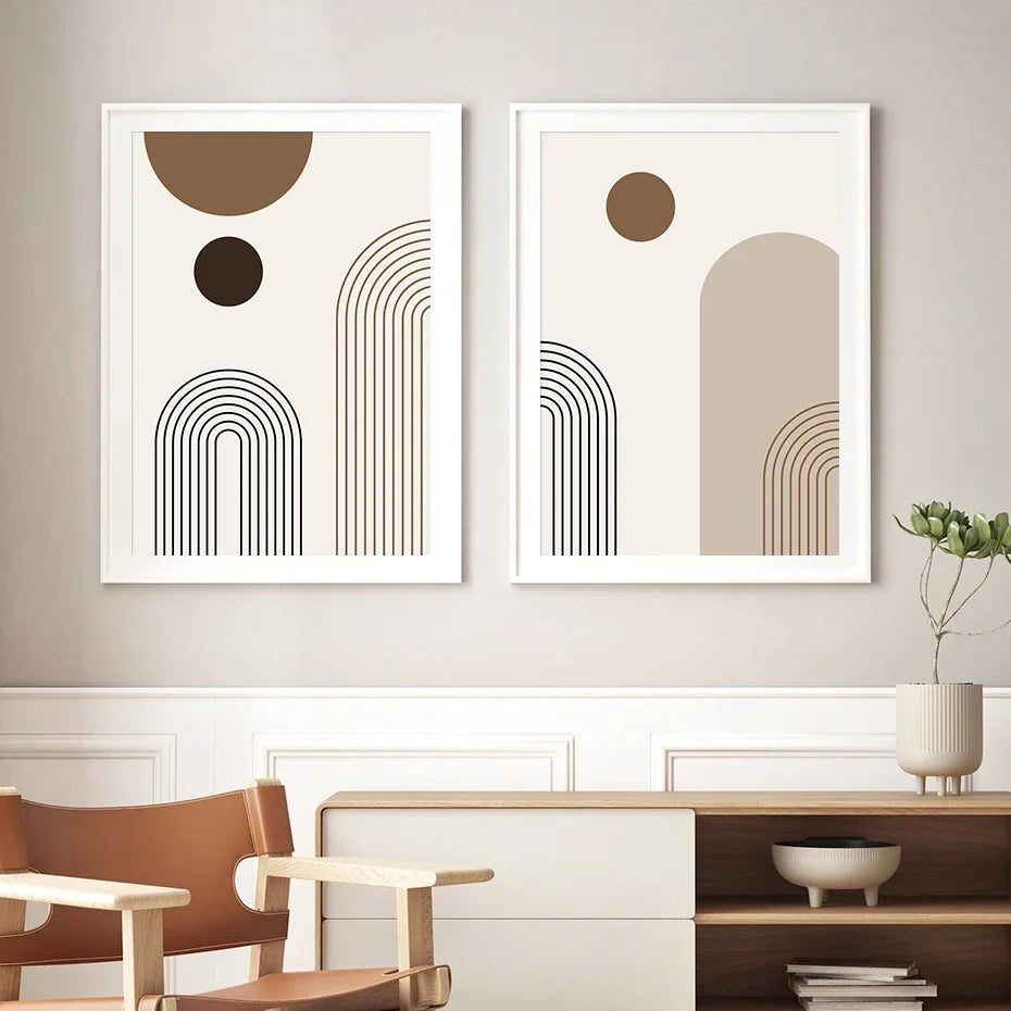 Scandinavian Abstract Aesthetic Wall Art Canvas