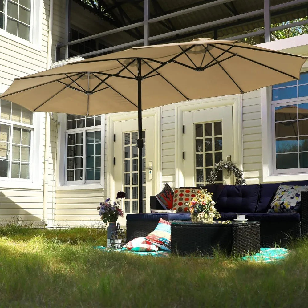 Large Patio Umbrella with Base