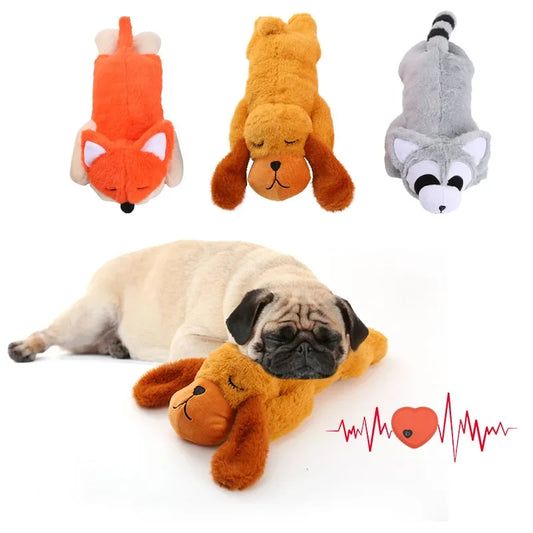 Heartbeat Anxiety Relief Plush Toy for Small Dogs – Comfort & Training Aid