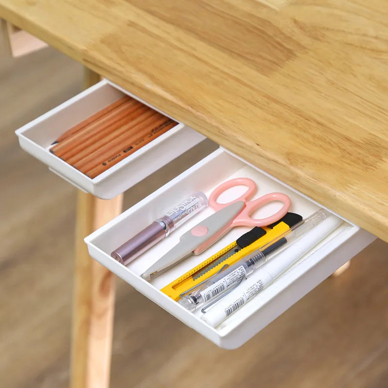 Under Desk Drawer Storage Box