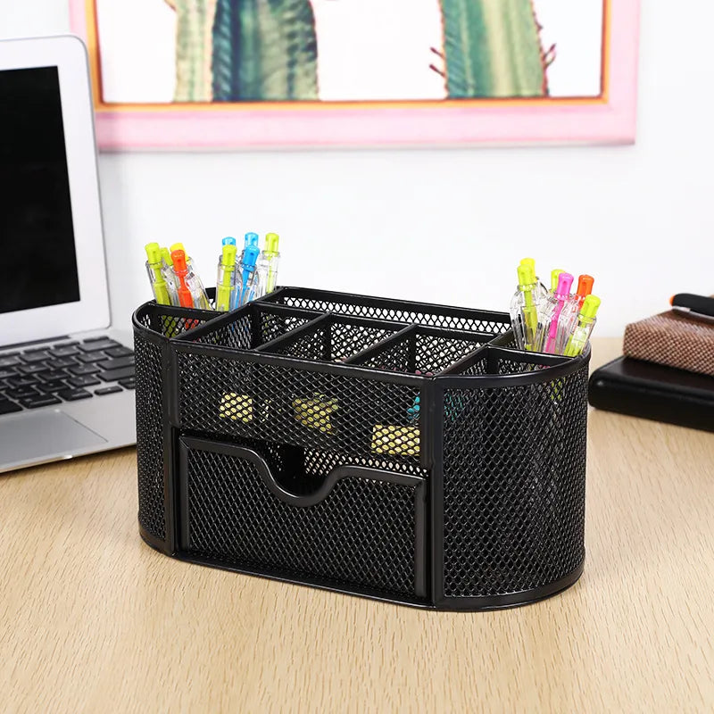 Multifunctional Mesh Pen Organizer