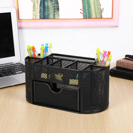 Multifunctional Mesh Pen Organizer