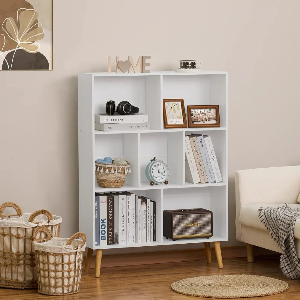 White Minimalist Bookshelf