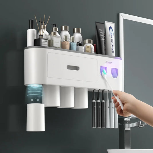 MENGNI Magnetic InvertedToothbrush Holder