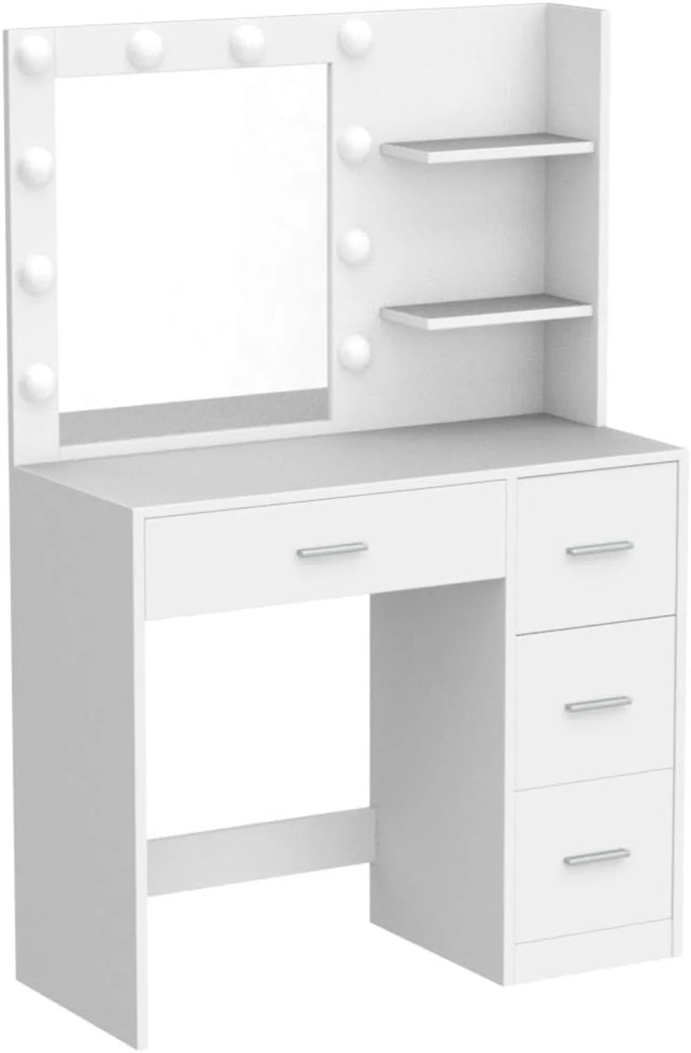 Rovaurx Makeup Vanity Table with Lighted Mirror