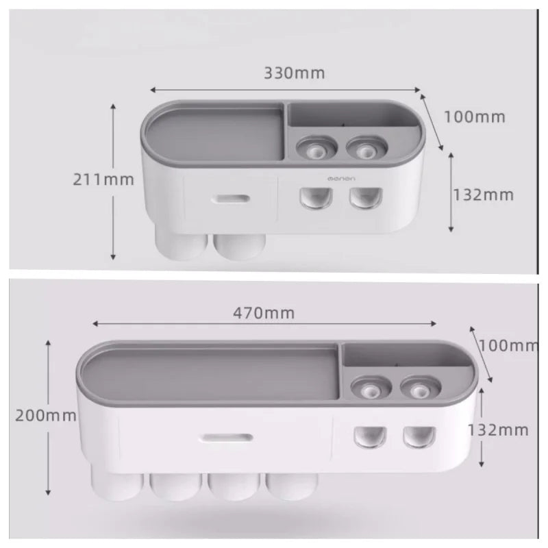 MENGNI Magnetic InvertedToothbrush Holder