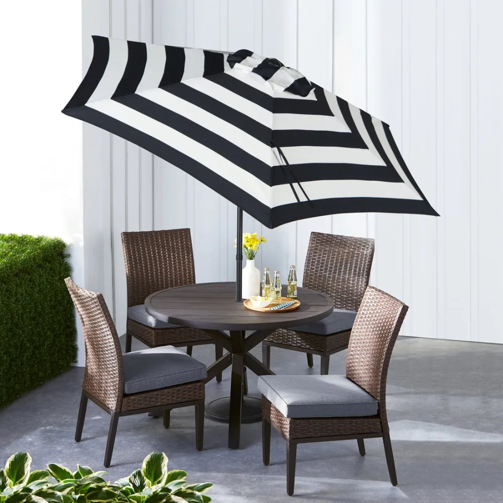 Push-Up Round Market Outdoor Umbrella