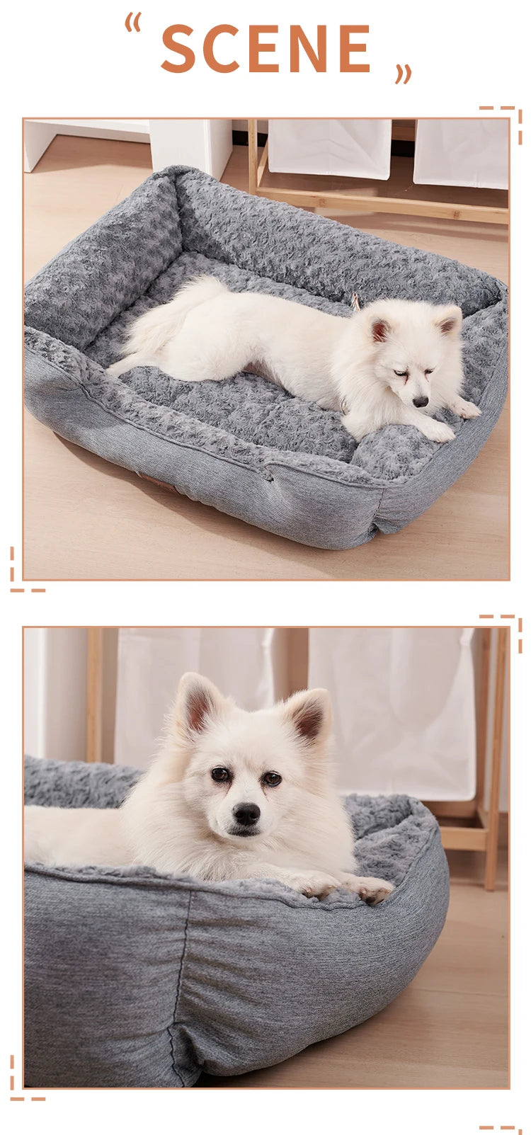 Orthopedic Dog Bed for Small, Medium, and Large Dogs – Thick, Calming, and Perfect for Deep Sleep.