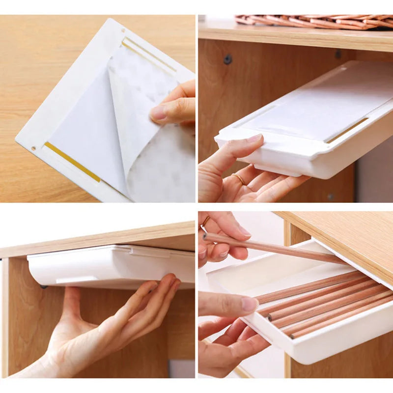 Under Desk Drawer Storage Box