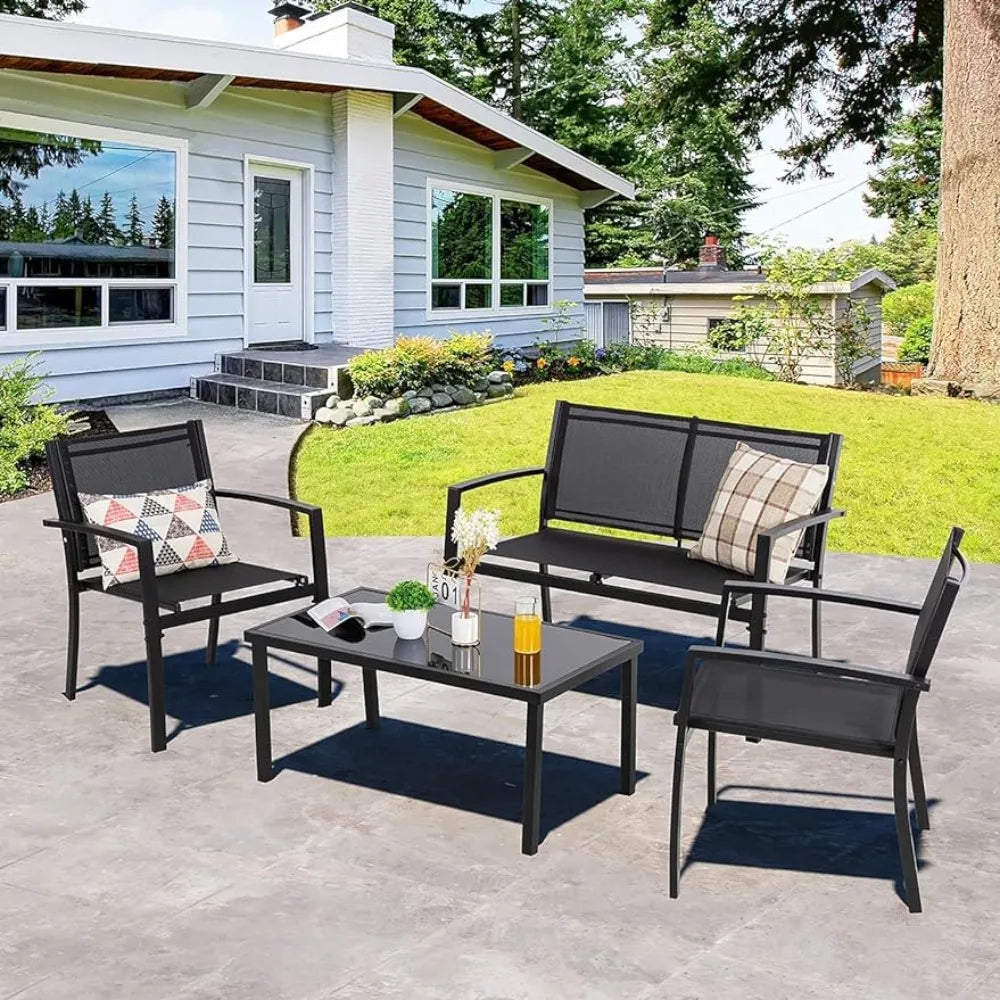 All Weather Fabric Outdoor Conversation Set